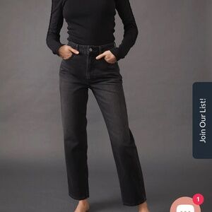 NWT We The Free Pacifica Straight-Leg Jeans Worn Black Size 26